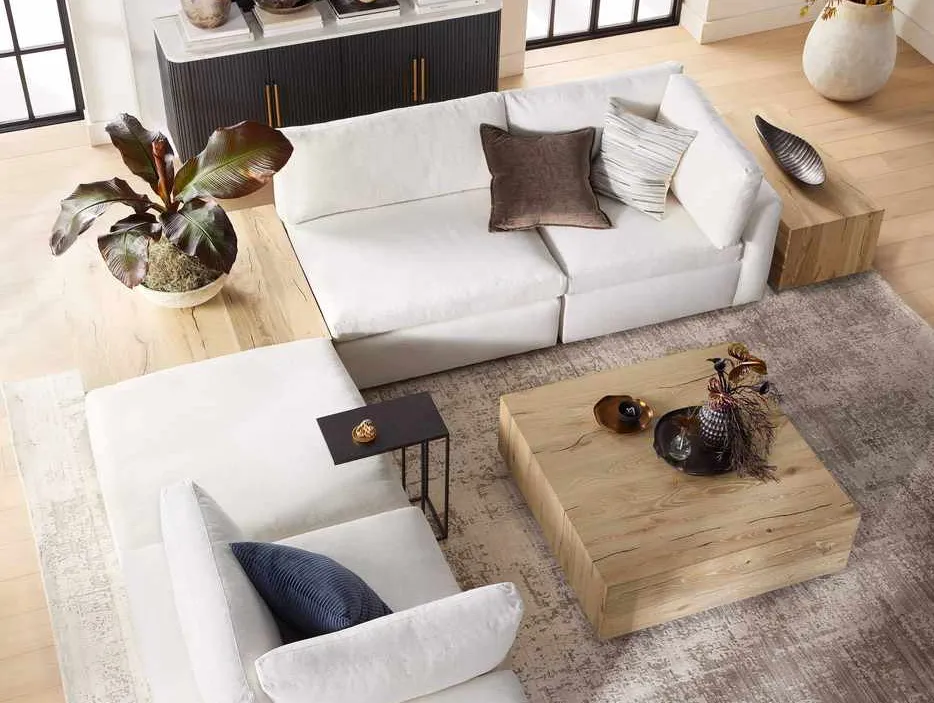 Table basse Beaune en bois massif, vue 3 sur 6