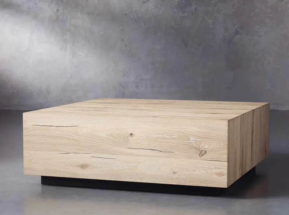 Table basse Beaune en bois massif, vue 4 sur 6