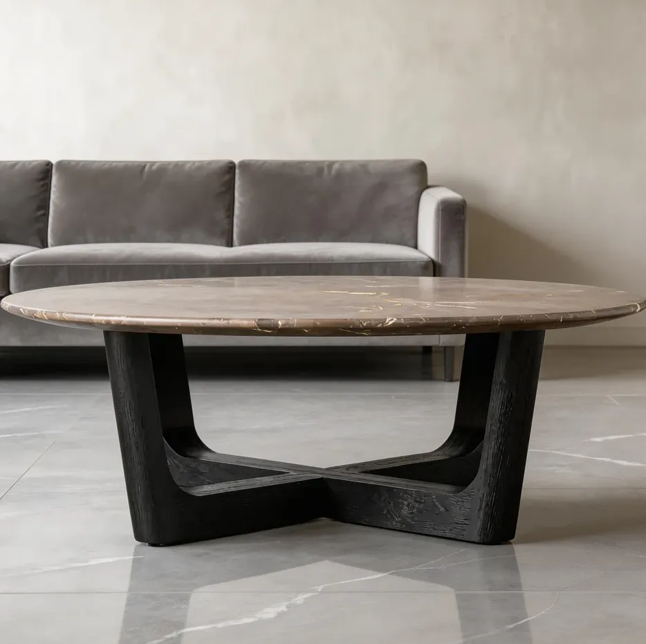 Table basse Belvès en marbre, vue 3 sur 4
