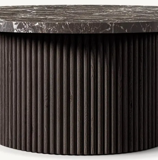 Table basse Bergerac en travertin — tables basses et d'appoint