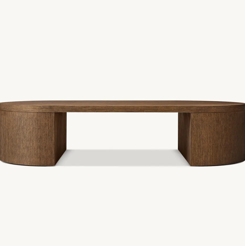 Table basse Capbreton en chêne, vue 2 sur 6