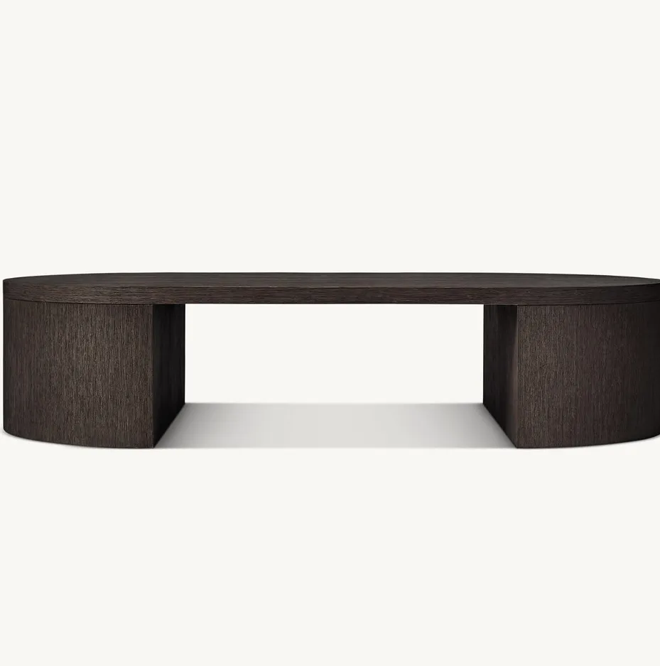 Table basse Capbreton en chêne, vue 3 sur 6