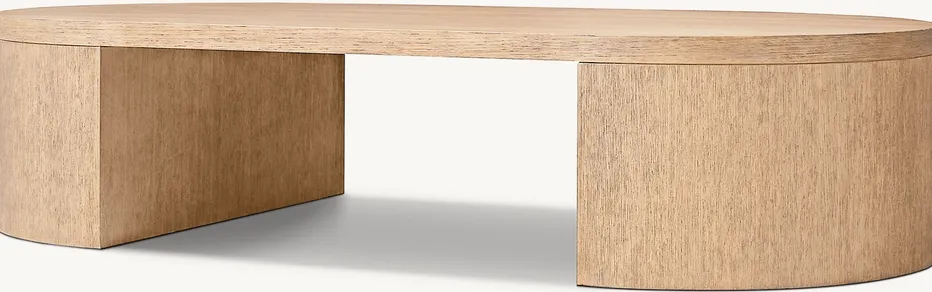 Table basse Capbreton en chêne, vue 4 sur 6