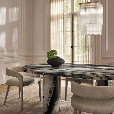 Table basse Chablis en marbre — tables basses et d'appoint