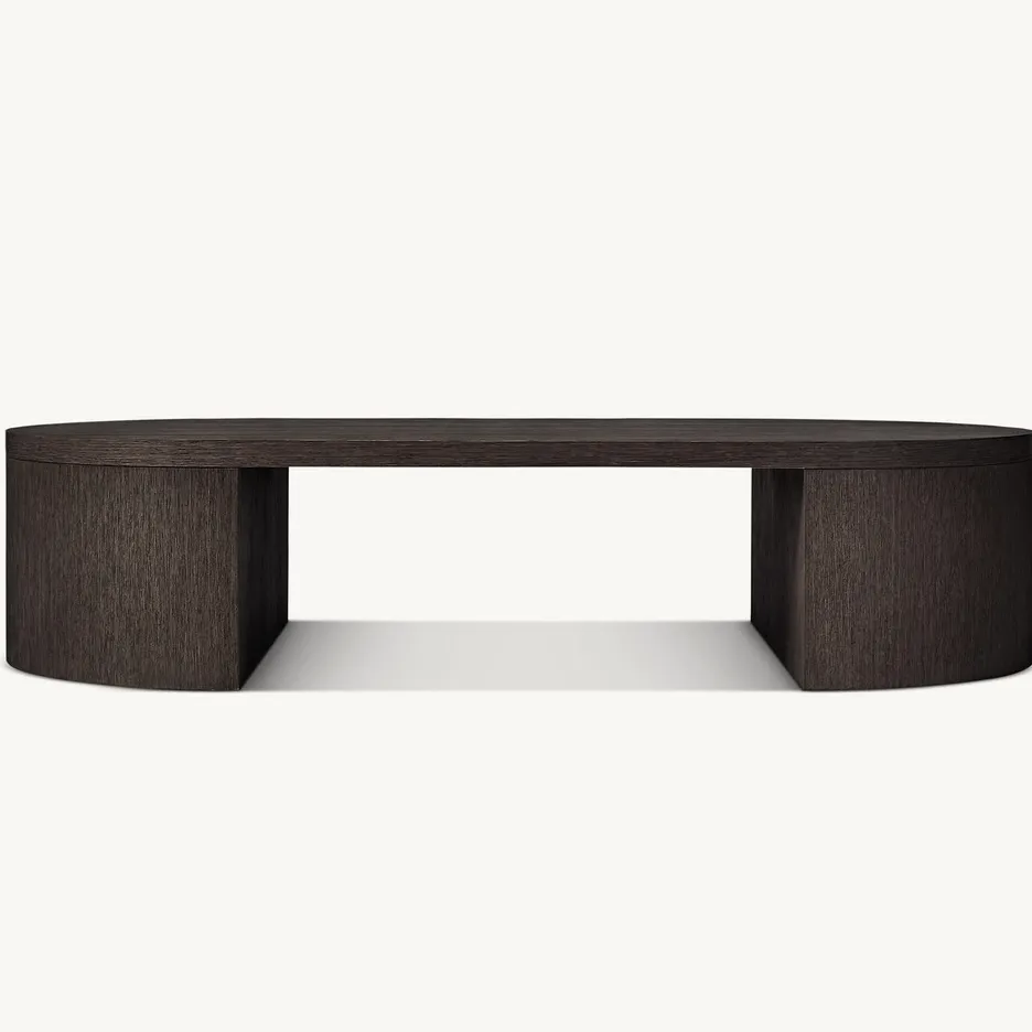 Table basse Clairvaux en chêne, vue 2 sur 5