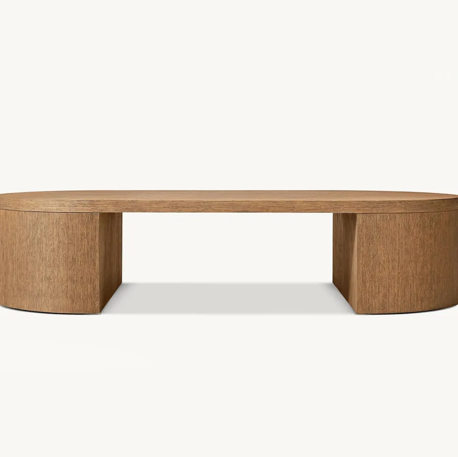 Table basse Clairvaux en chêne, vue 5 sur 5