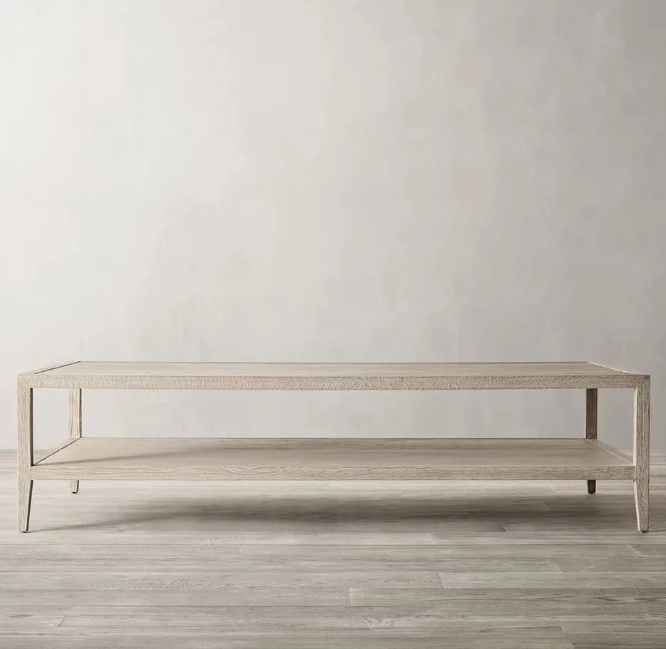 Table basse Cluny en chêne, vue 2 sur 4