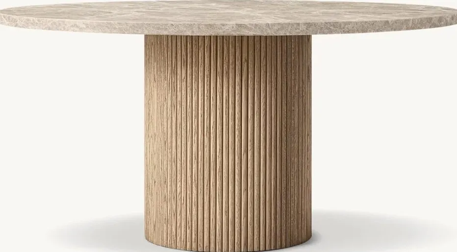 Table basse Coaraze en chêne, vue 2 sur 4