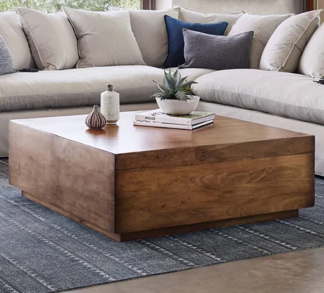 Table basse Cotignac en bois massif — tables basses et d'appoint