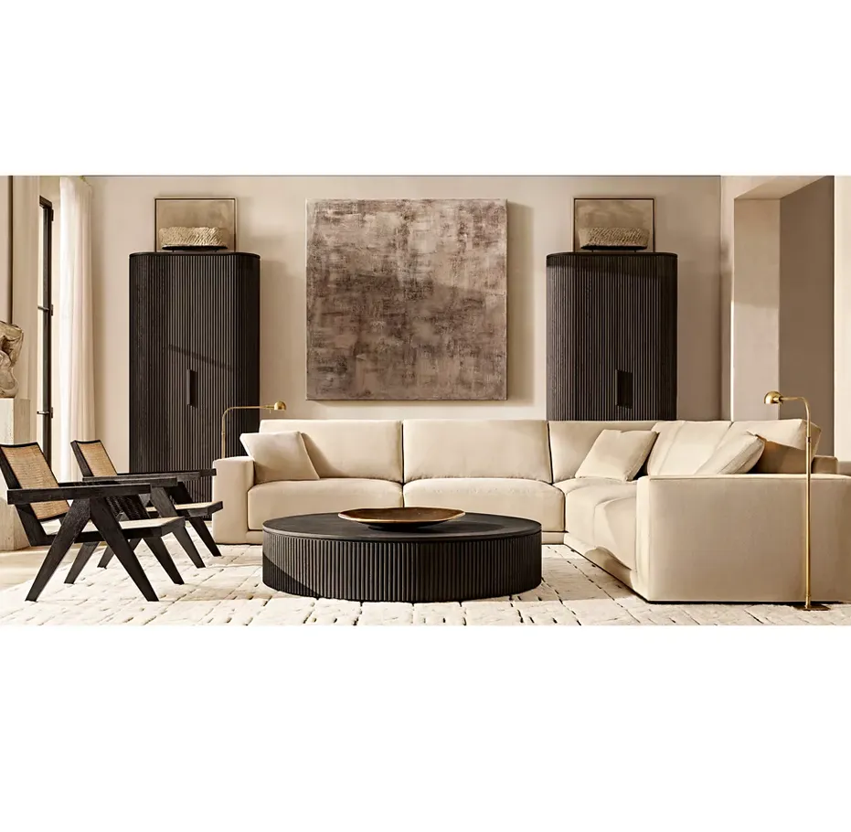 Table basse Dieulefit en bois massif, vue 4 sur 5