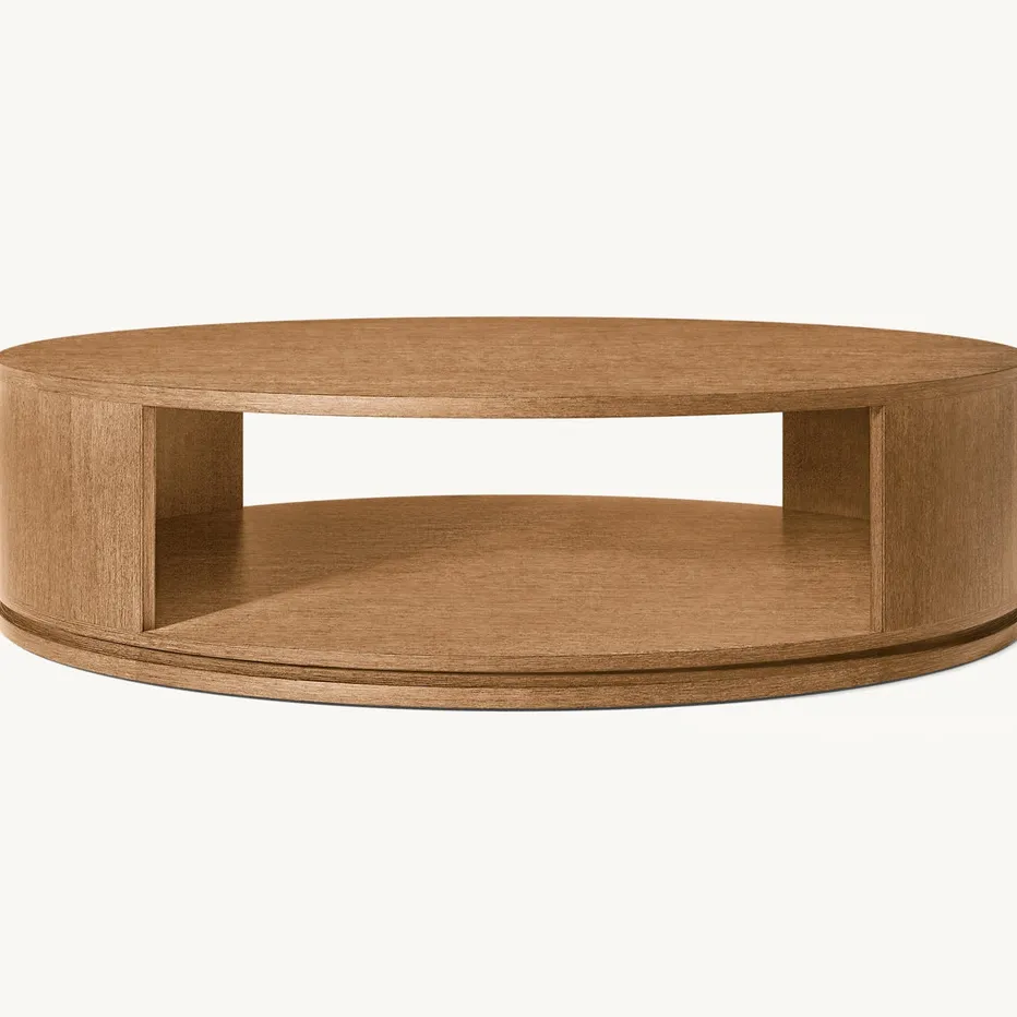 Table basse Estaing en chêne, vue 3 sur 6