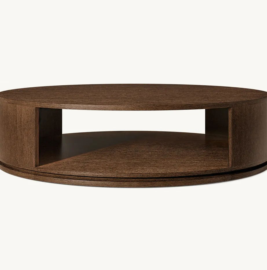 Table basse Estaing en chêne, vue 4 sur 6