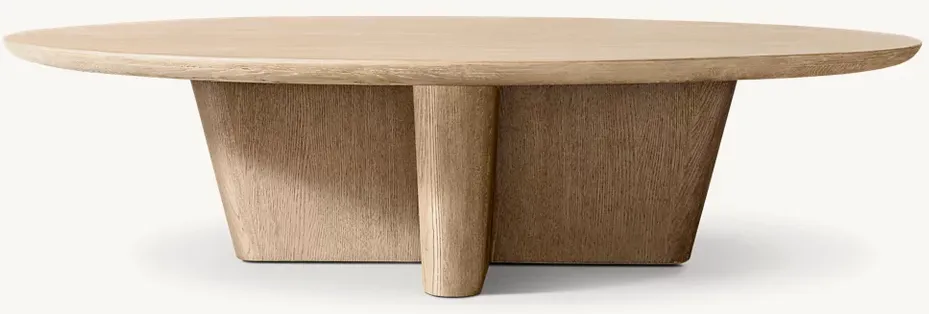 Table basse Florac en chêne, vue 3 sur 4