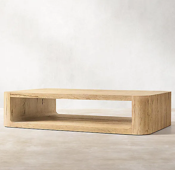 Table basse Gex en chêne blanc, vue 2 sur 4