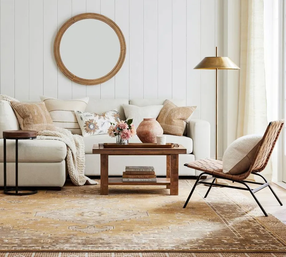 Table basse Grasse en bois massif, collection tables basses et d'appoint ELWOOD HOME