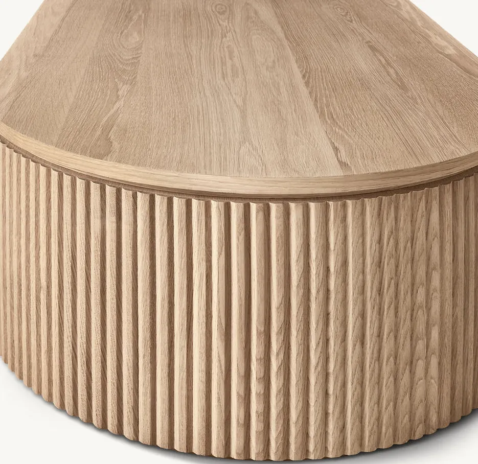 Table basse Hendaye en bois massif, collection tables basses et d'appoint ELWOOD HOME