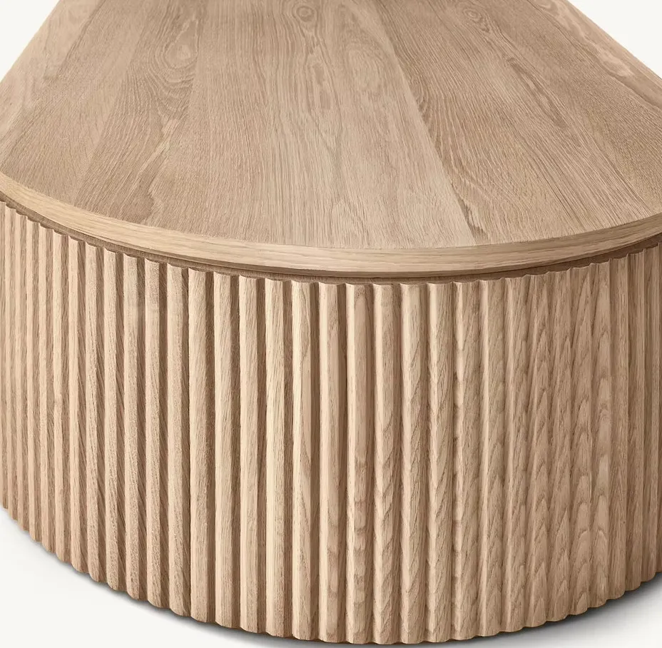 Table basse Hendaye en bois massif, vue 4 sur 6