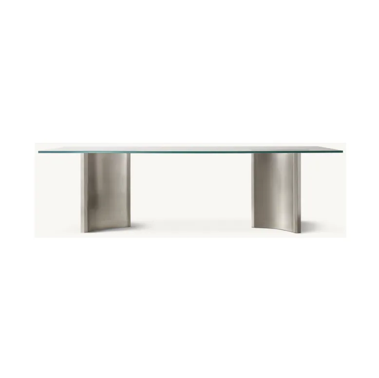 Table basse Honfleur en laiton, vue 2 sur 6