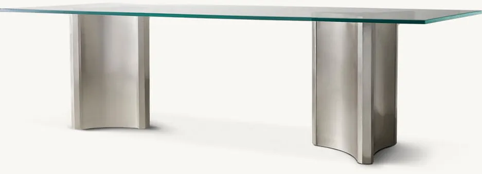 Table basse Honfleur en laiton, vue 4 sur 6