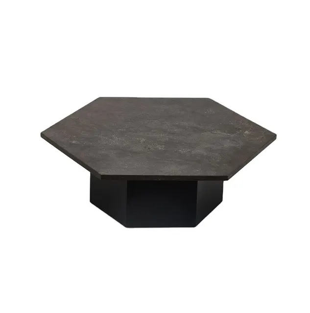 Table basse Lacoste en marbre noir — tables basses et d'appoint