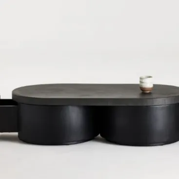 Table basse Lagrasse en chêne noir, chêne — tables basses et d'appoint ELWOOD HOME