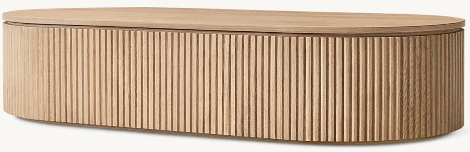 Table basse Laguiole en bois massif, vue 4 sur 4