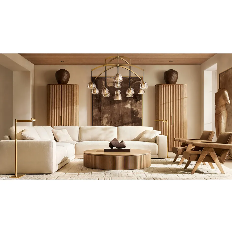 Table basse Lalinde en chêne, collection tables basses et d'appoint ELWOOD HOME