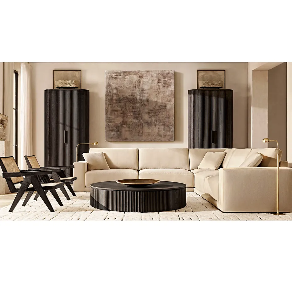 Table basse Lalinde en chêne, vue 2 sur 4
