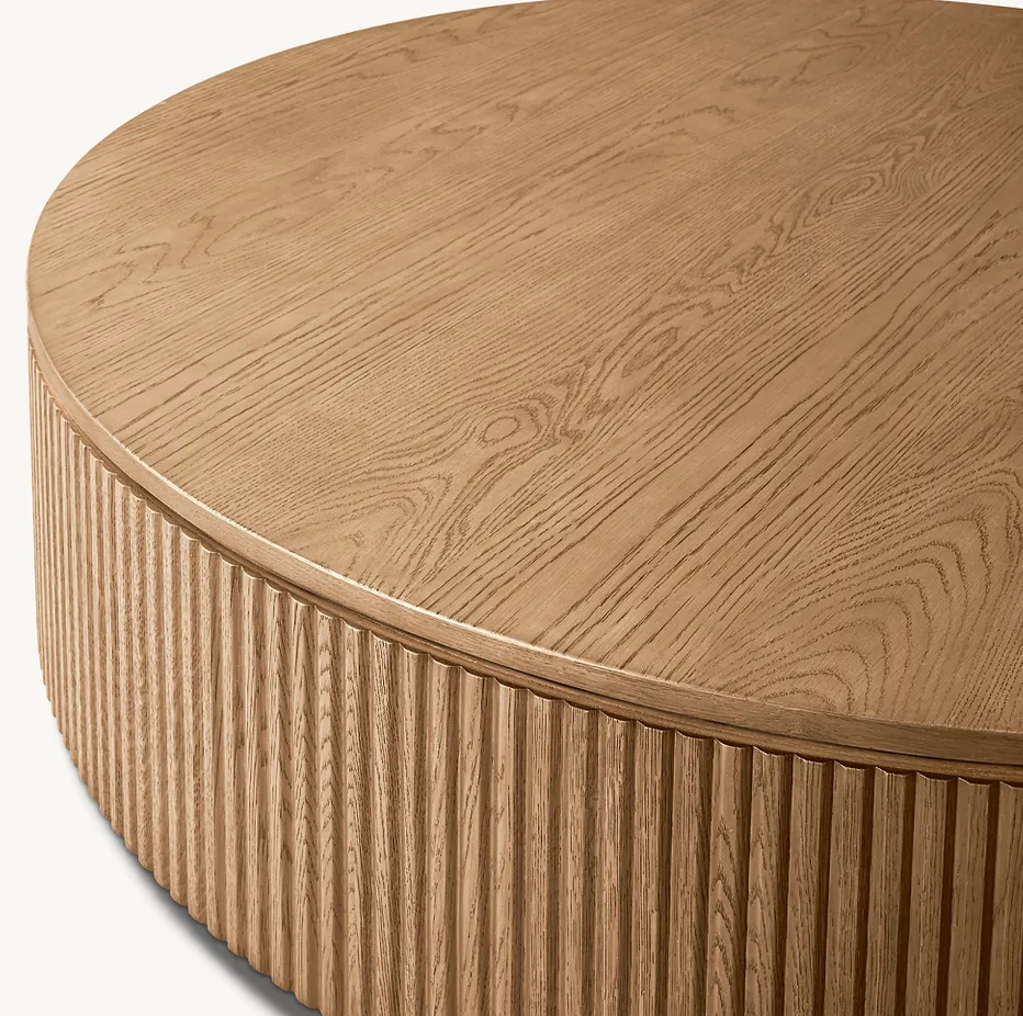 Table basse Lalinde en chêne, vue 4 sur 4