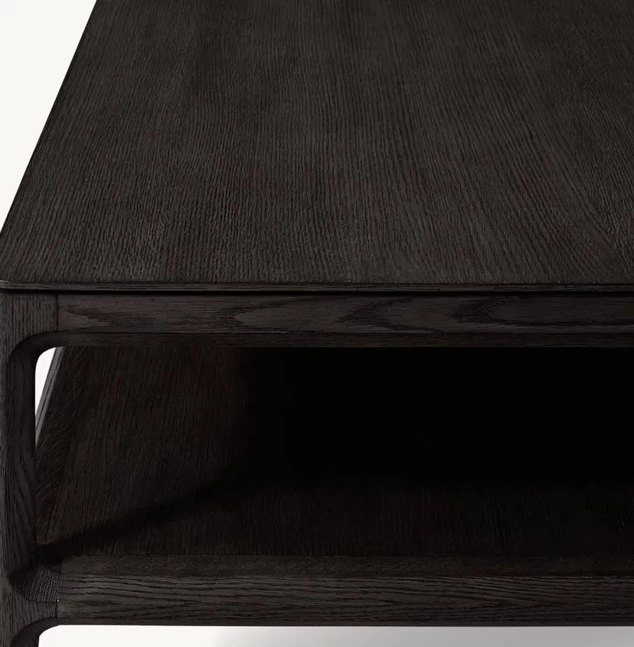 Table basse Lourdes en bois massif, vue 4 sur 5