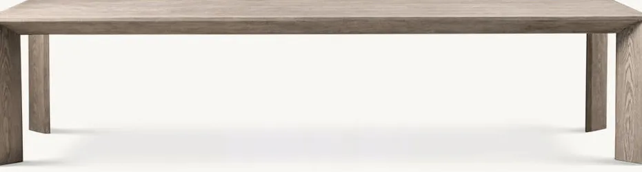 Table basse Lourdes en chêne gris, vue 3 sur 6
