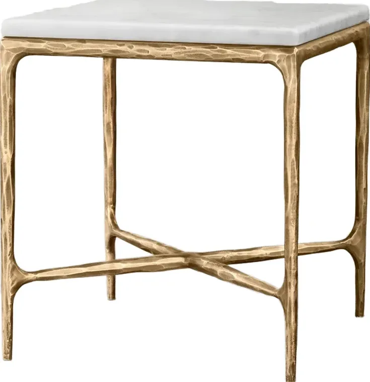 Table basse Lourmarin en marbre, vue 3 sur 4