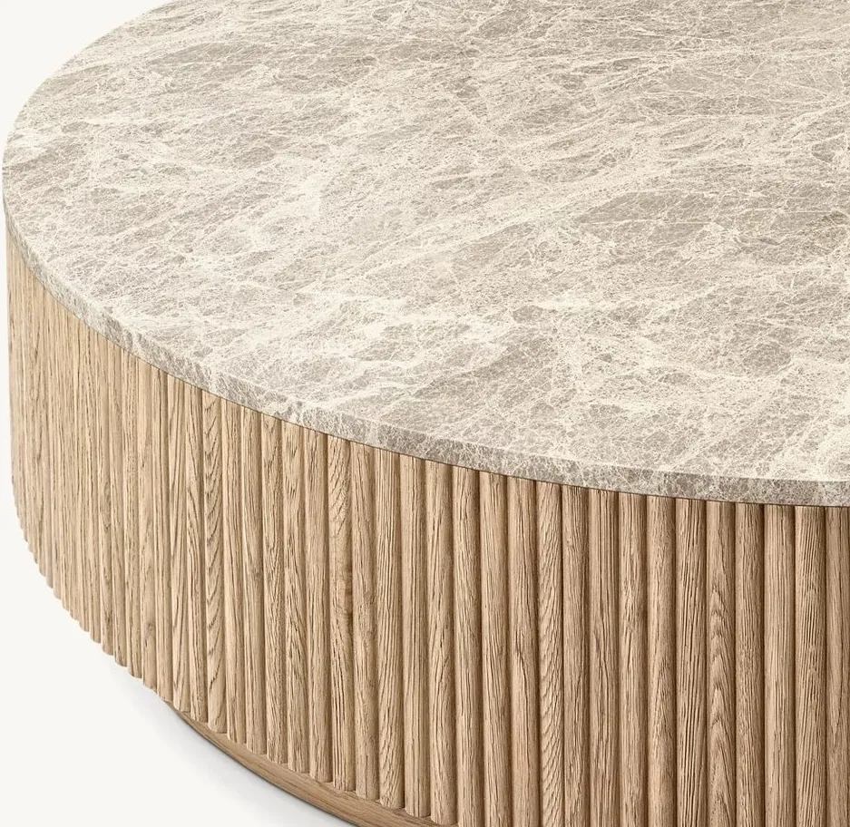 Table basse Massat en bois massif, vue 3 sur 4
