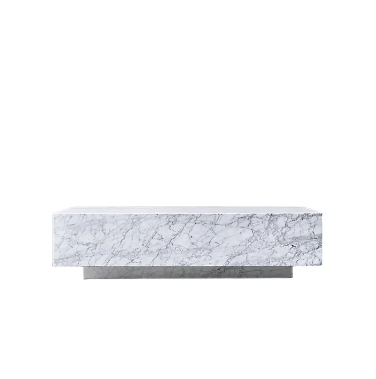 Table basse Megève en marbre, collection tables basses et d'appoint ELWOOD HOME