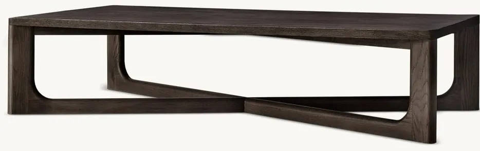 Table basse Mende en bois massif, vue 2 sur 6