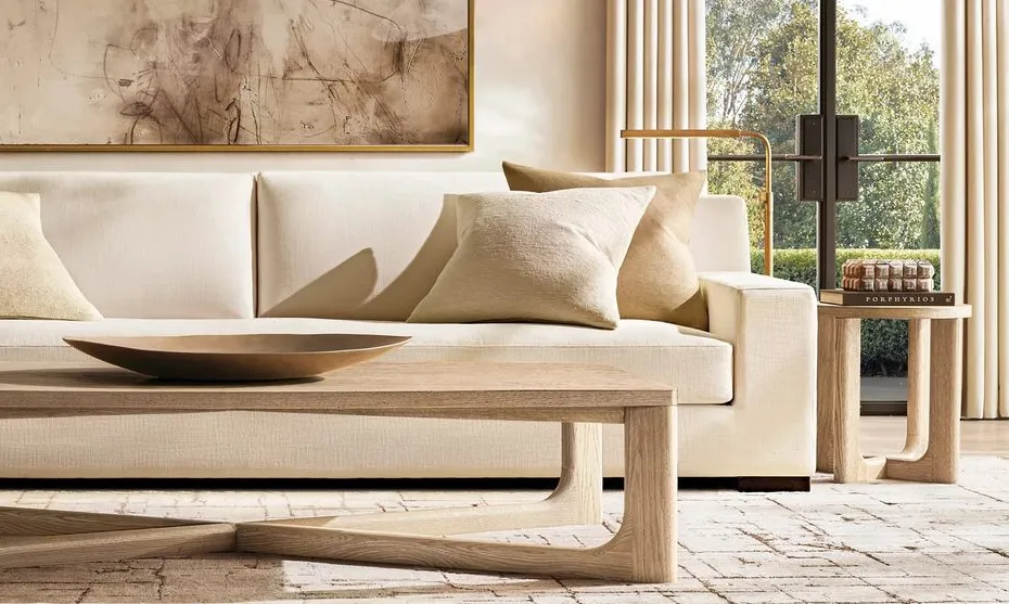 Table basse Mende en bois massif, vue 3 sur 6