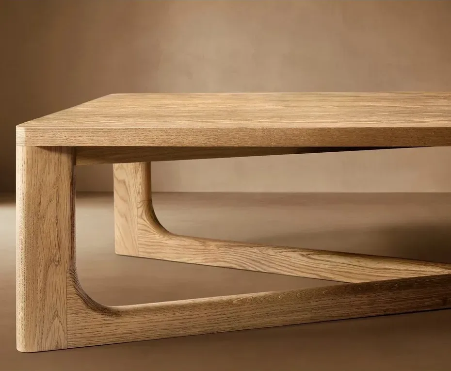 Table basse Mende en bois massif, vue 4 sur 6