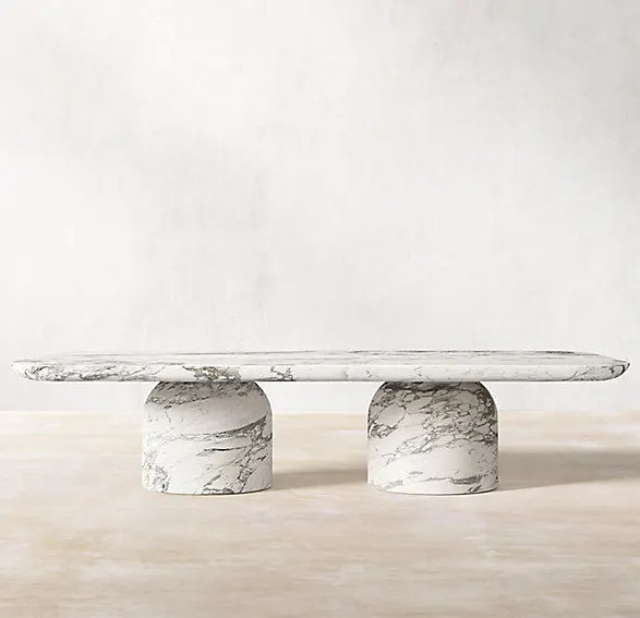 Table basse Ménerbes en marbre — tables basses et d'appoint