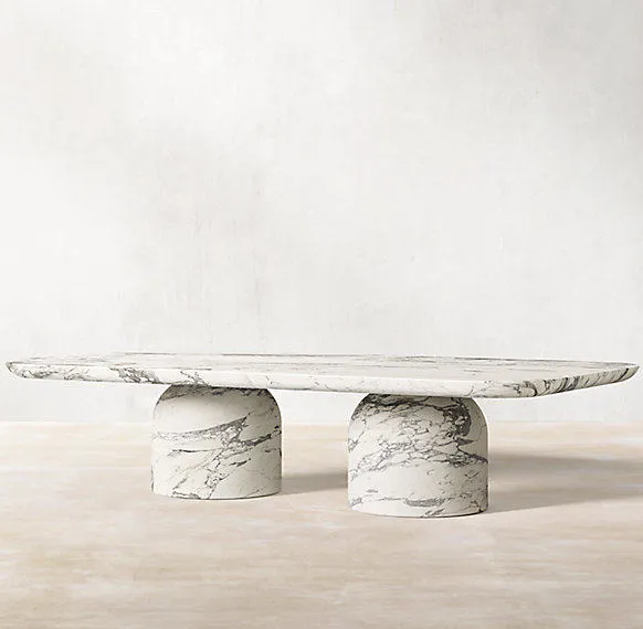 Table basse Ménerbes en marbre, vue 2 sur 4