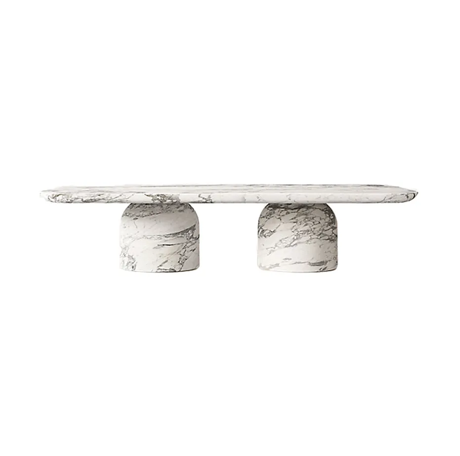Table basse Ménerbes en marbre, vue 4 sur 4