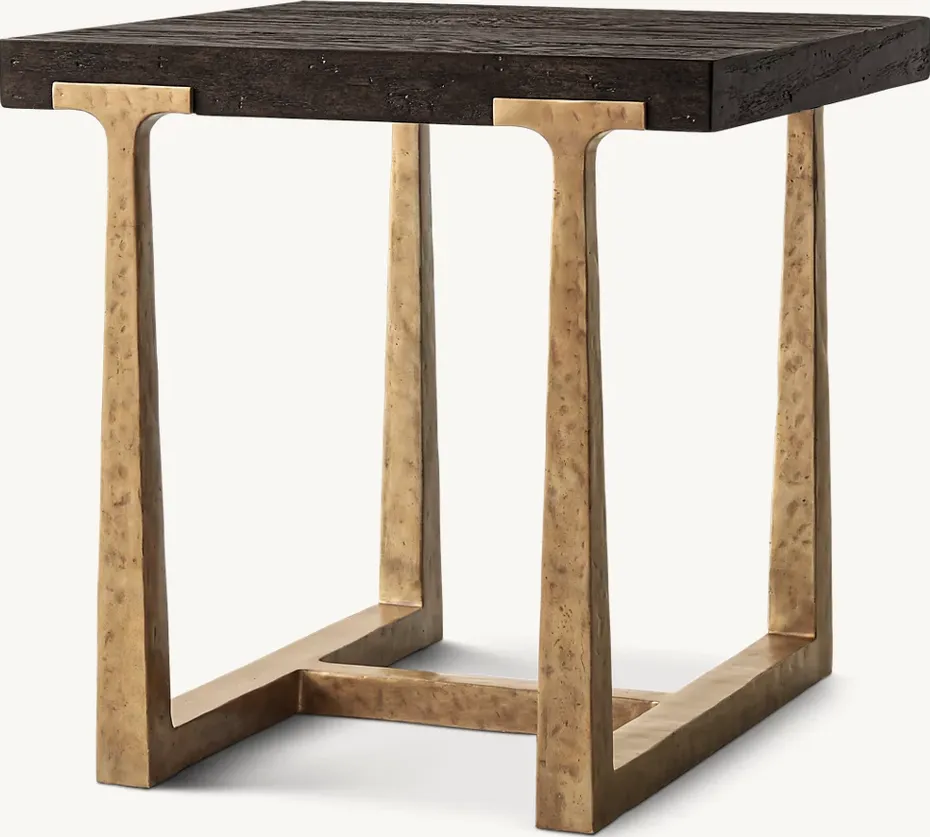 Table d'appoint Meursault en bois massif, vue 3 sur 6
