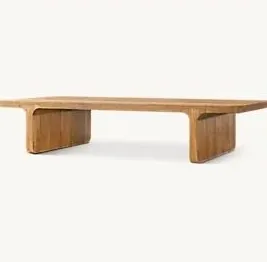 Table basse Mimizan en bois massif, vue 3 sur 4