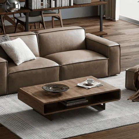 Table basse Morlaix en bois massif — tables basses et d'appoint