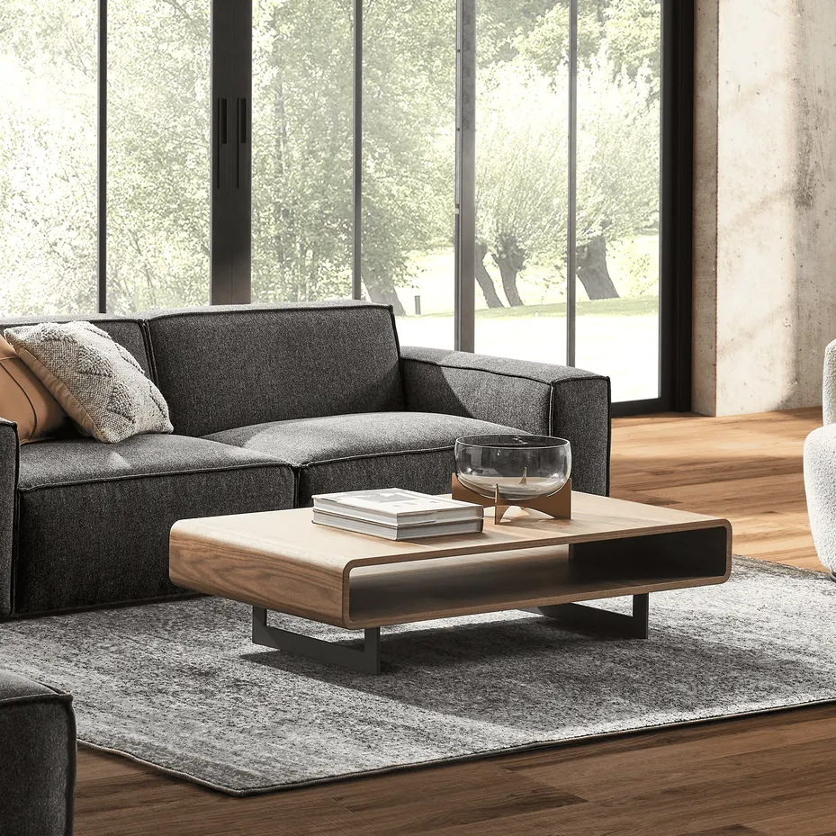 Table basse Morlaix en bois massif, vue 4 sur 6