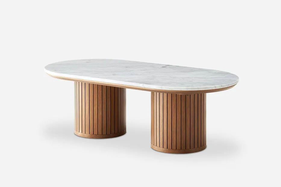 Table basse Morzine en marbre, vue 3 sur 6