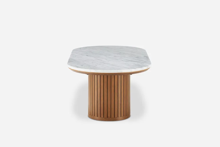 Table basse Morzine en marbre, vue 4 sur 6