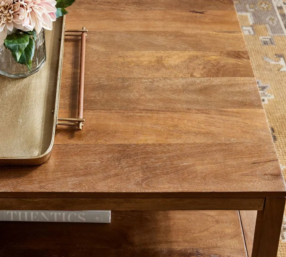 Table basse Mougins en bois massif, vue 3 sur 4