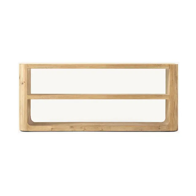 Table basse Navarrenx en placage de chêne blanc — tables basses et d'appoint