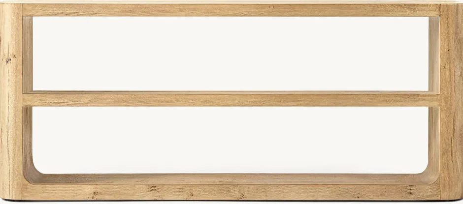 Table basse Navarrenx en placage de chêne blanc, vue 2 sur 6