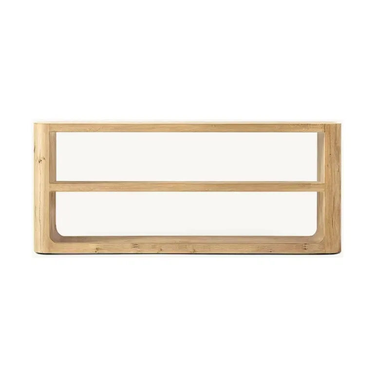 Table basse Navarrenx en placage de chêne blanc, vue 6 sur 6